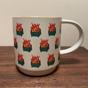 Hallmark Shoebox Everything’s Fine Dumpster Fire Mug